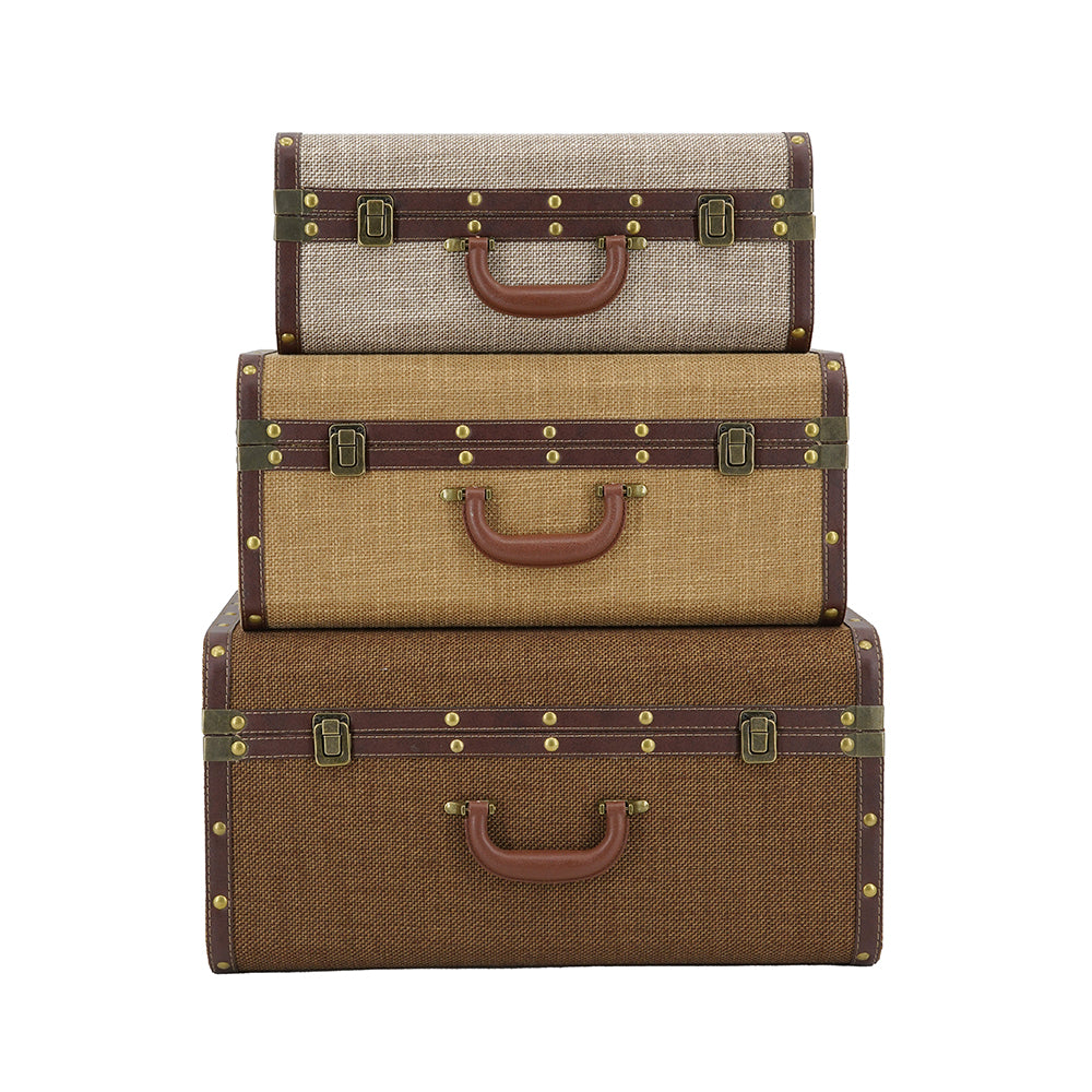 A & B Home - Wooden Trunk
