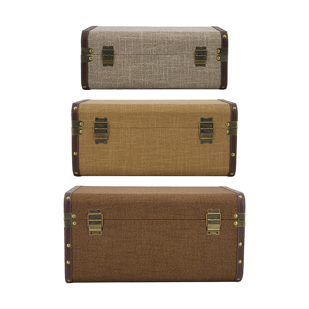 A & B Home - Wooden Trunk