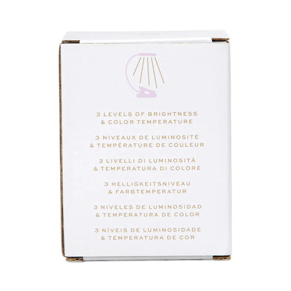 back view of box packaging for lilac Book Light