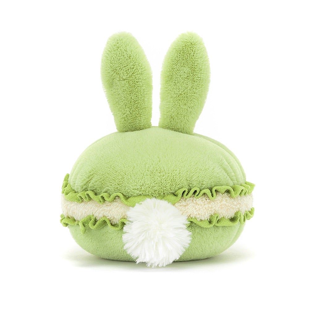 back view of Dainty Dessert Bunny Macaron Plush Toy.