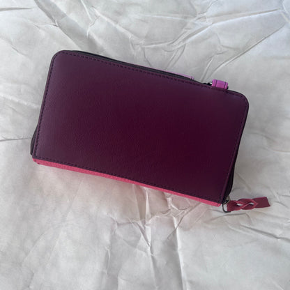 back view of pink Beatrice Clutch