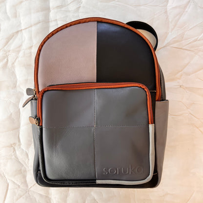 front view of slate ellis backpack.