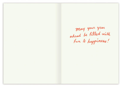inside of card with pink text