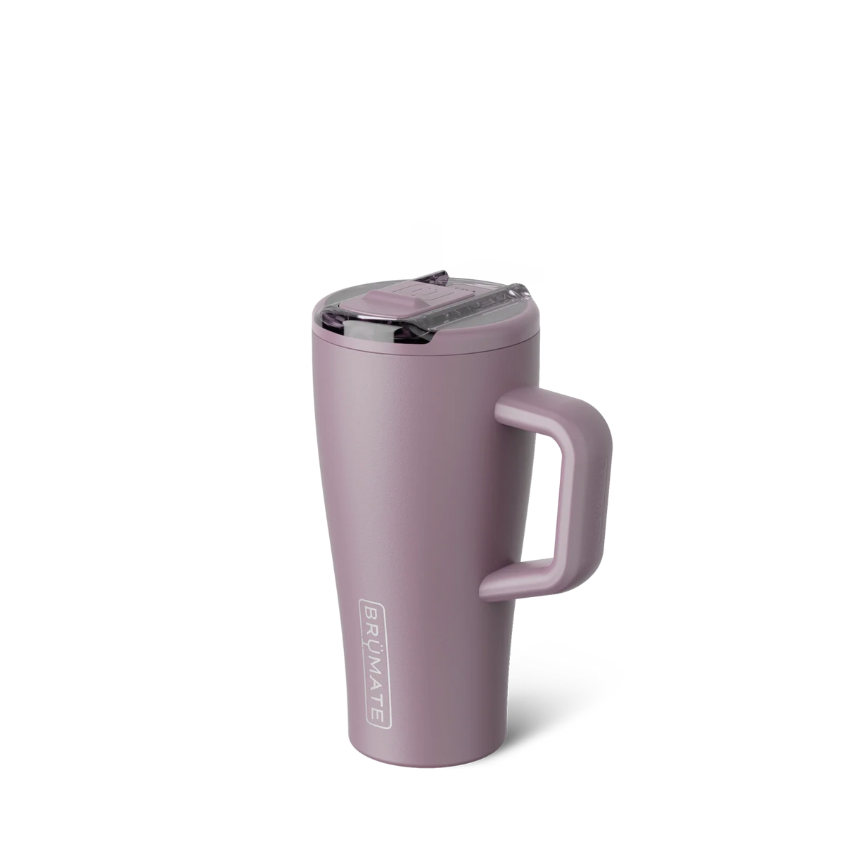 BrüMate Era Flip 20 Ounce in Lilac Dusk with the straw concealed