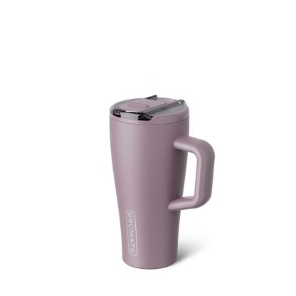 BrüMate Era Flip 20 Ounce in Lilac Dusk with the straw concealed