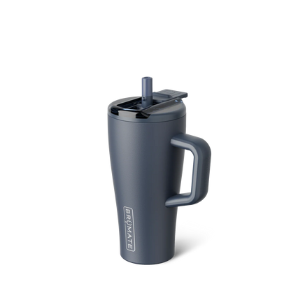 brumate era flip 20 ounce in color nightfall blue with the straw up
