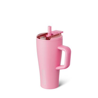 the brumate 20 ounce era flip in color primrose with the straw out