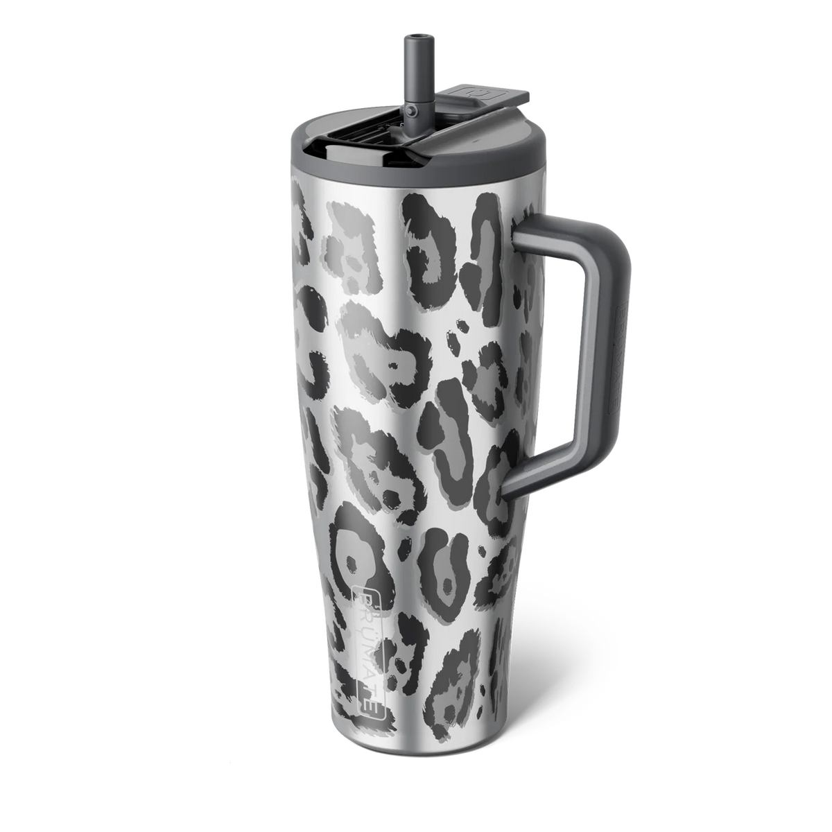 Era 40 ounce flip in pattern metallic leopard with the straw up