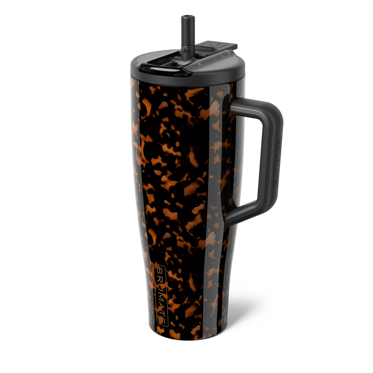 era flip 40 ounce tortoise shell with the straw up