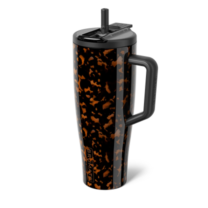 era flip 40 ounce tortoise shell with the straw up