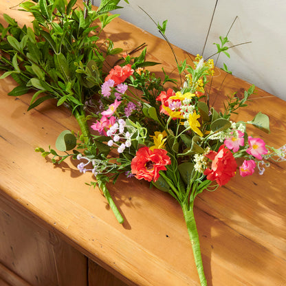 colorful floral spray in a decorated setting
