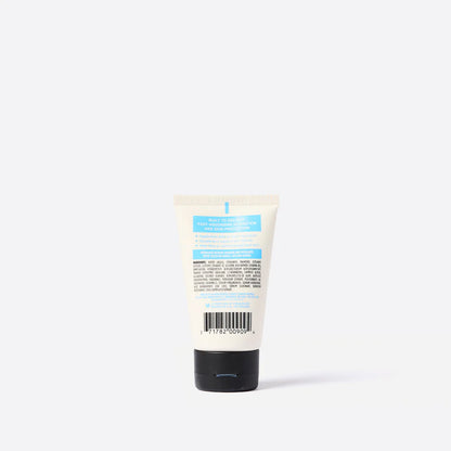 back view of Tube of face lotion