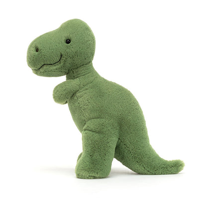 side view of Fossilly T-Rex Mini Plush Toy.