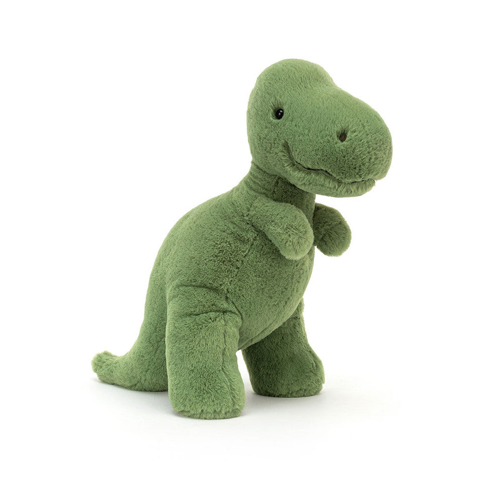 front view of Fossilly T-Rex Mini Plush Toy.