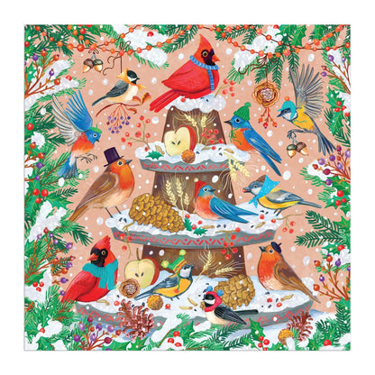 artwork of Festive Feathers 500 Piece Foil Puzzle