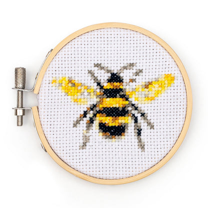finished bee embroidery