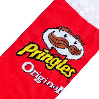 close up of pringles can crew sock displayed on a white background