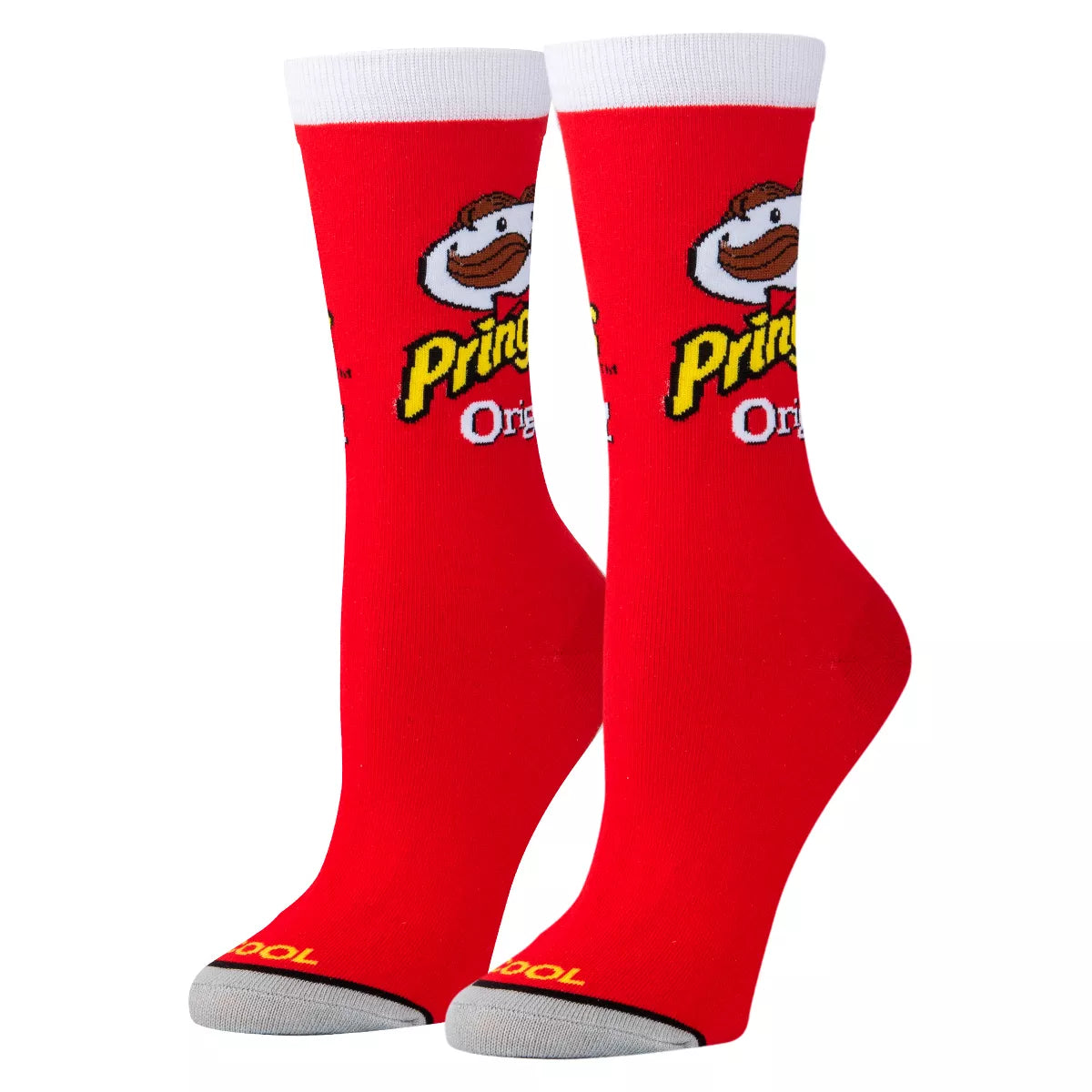 pringles can crew socks displayed on a white background