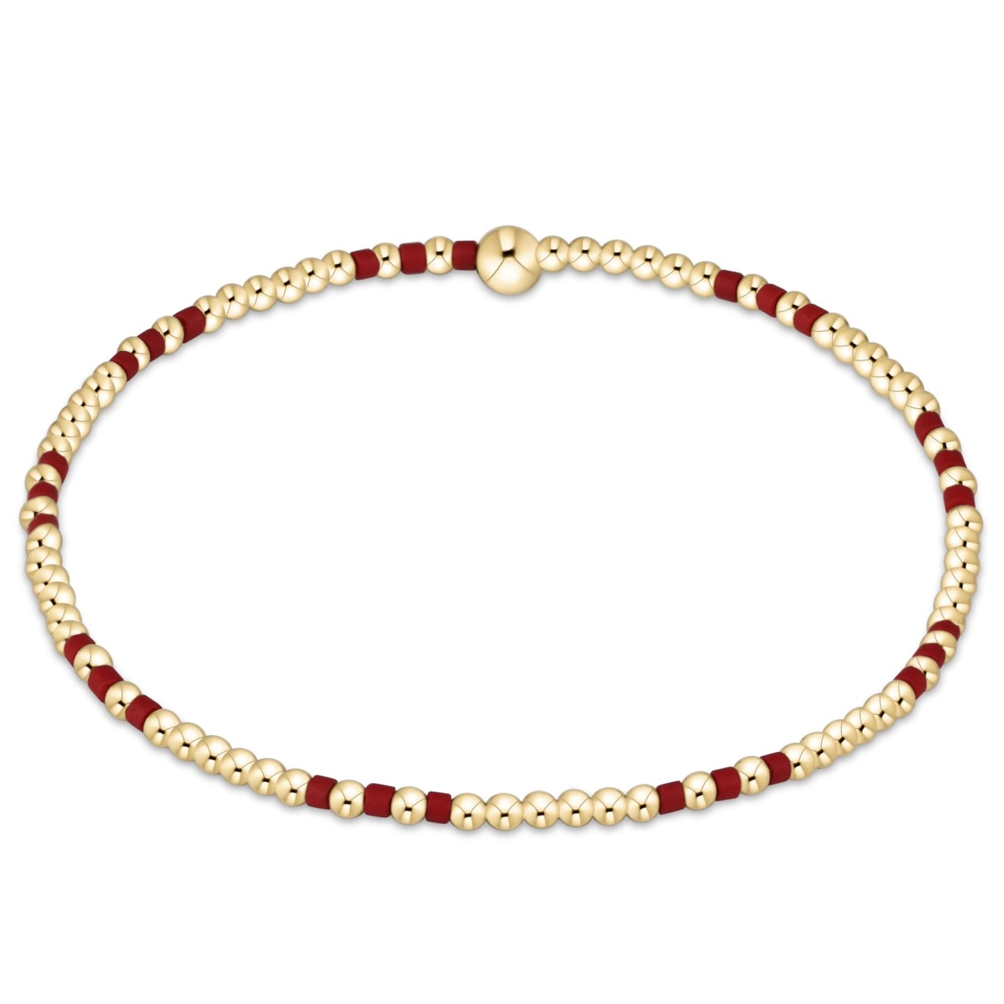 Gameday Hope Joy pattern Bracelet, Crimson