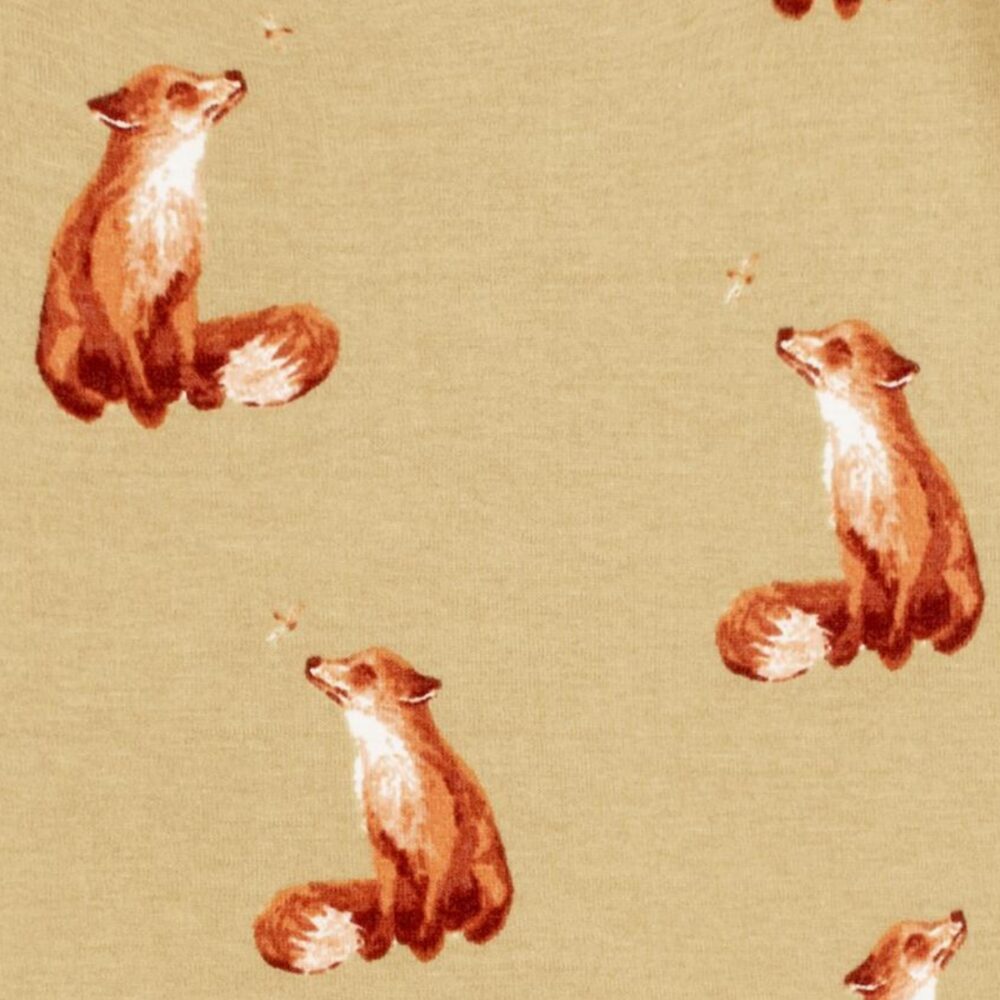 close-up of golden fox fabric.