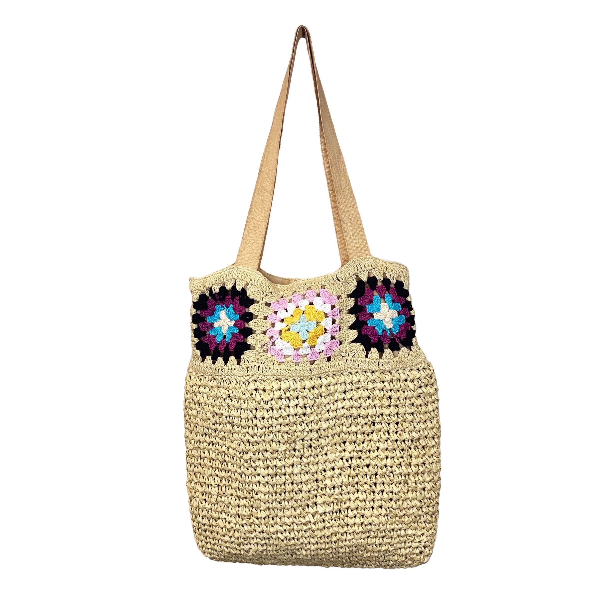 Anju Jewelry - Nola Raffia & Cotton Crochet Bag, Natural – Kitchen ...