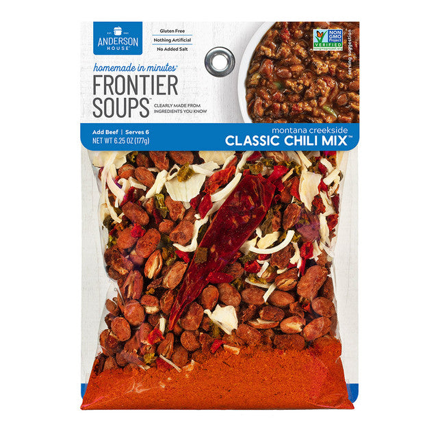 montana creekside classic chilli mix package on a white background