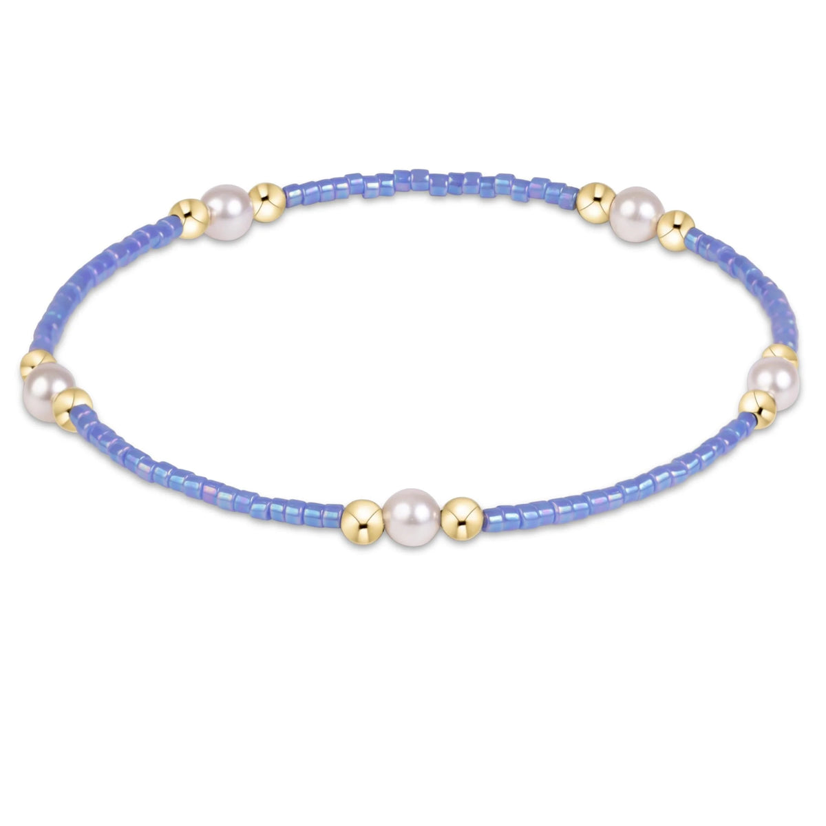 Hope Purpose Pearl Bracelet, Bright Blue