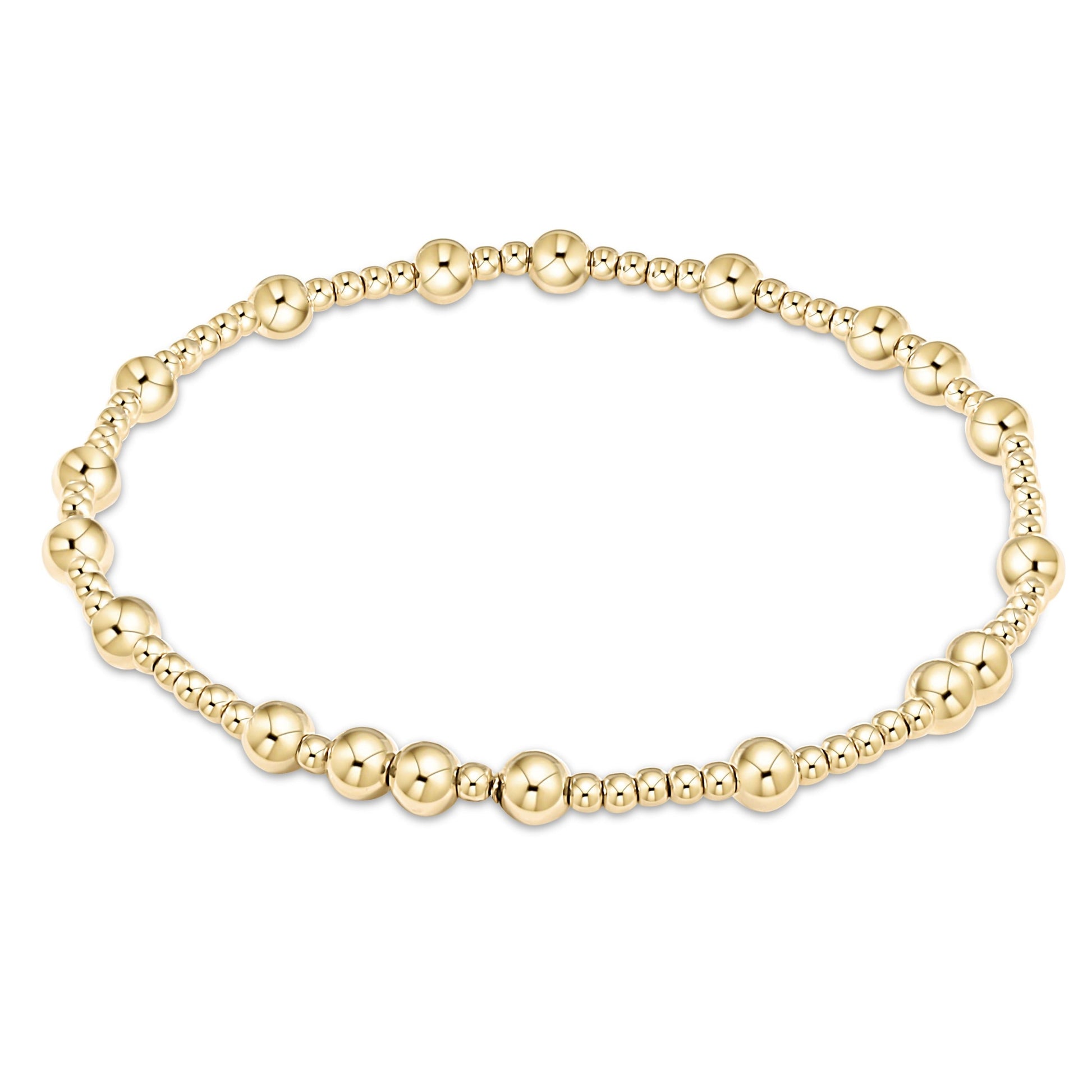 Extends Hope Unwritten 5 mm Bead Bracelet, Gold