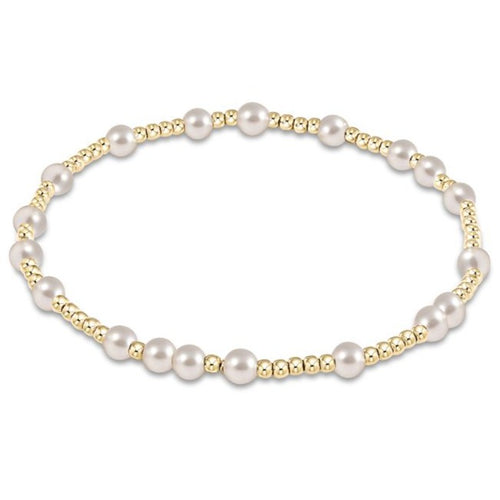 Hope Unwritten 4mm Bead Bracelet, Pearl