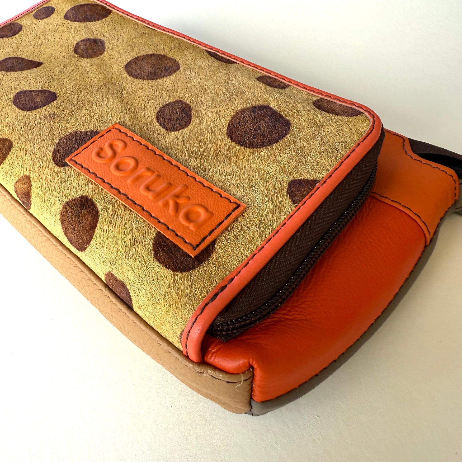 close-up side view of sunrise madison crossbody