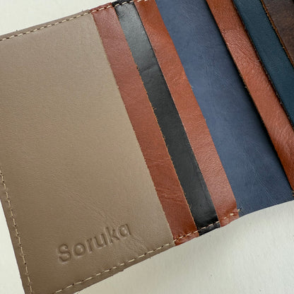 close-up of multi-colored card slots