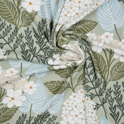 close-up of draped Elderberry Knit Blanket