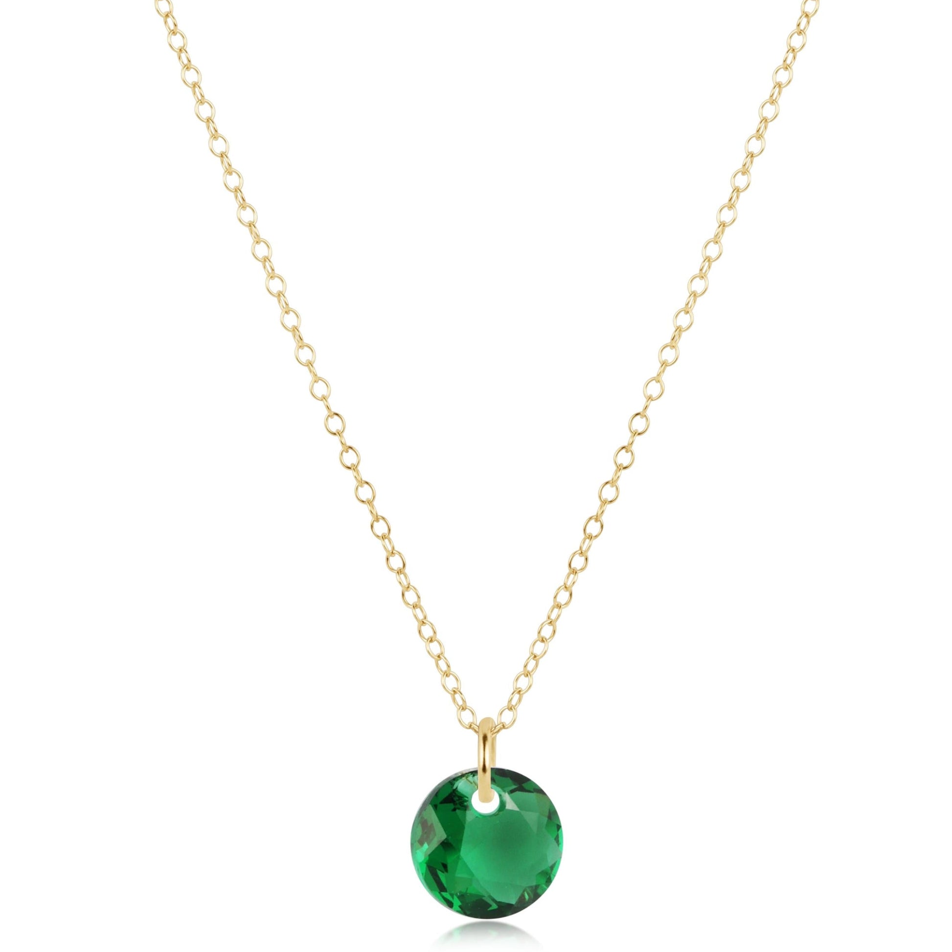 16" Necklace Gold  Reflection Small Charm 5