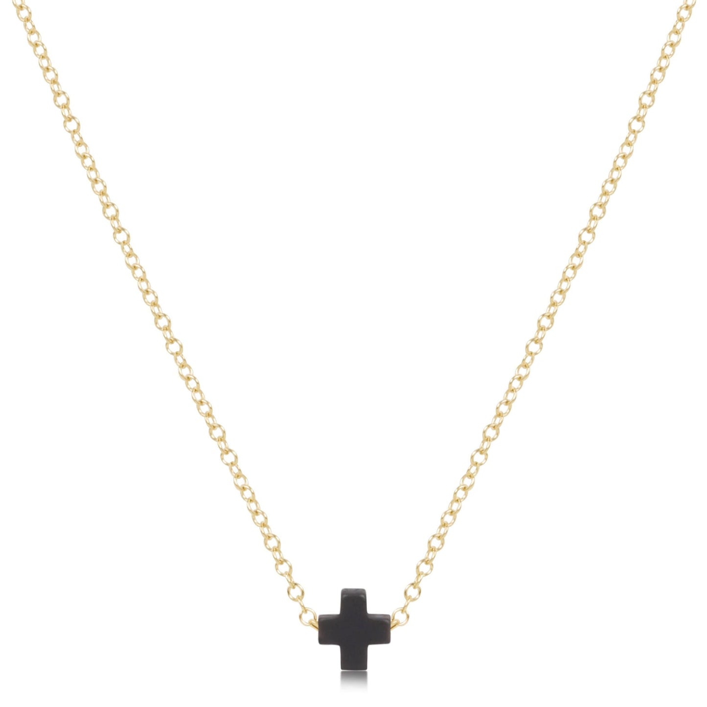 enewton Signature Cross 16" Necklace in onyx