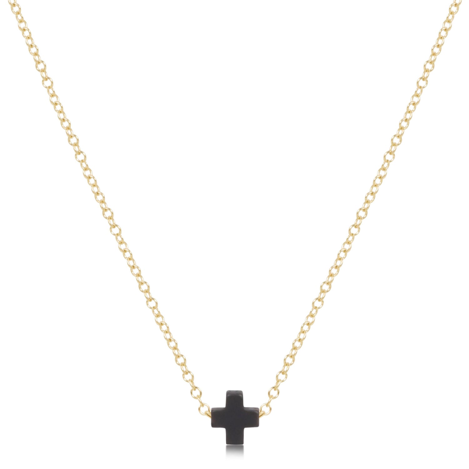 enewton Signature Cross 16" Necklace in onyx