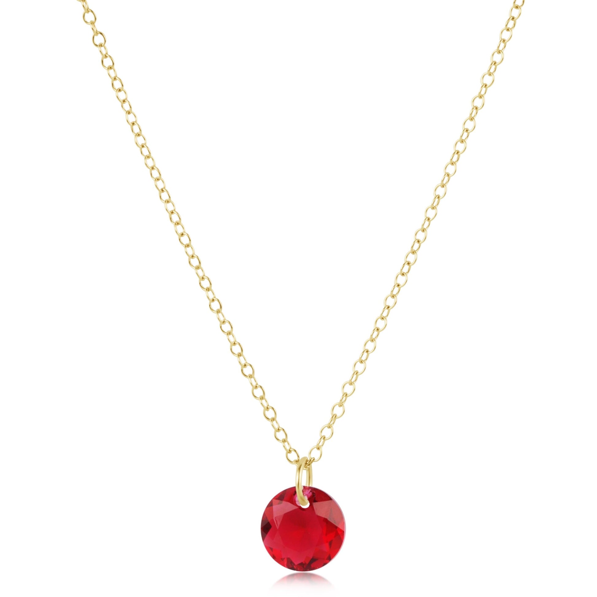 16" Necklace Gold  Reflection Small Charm 7