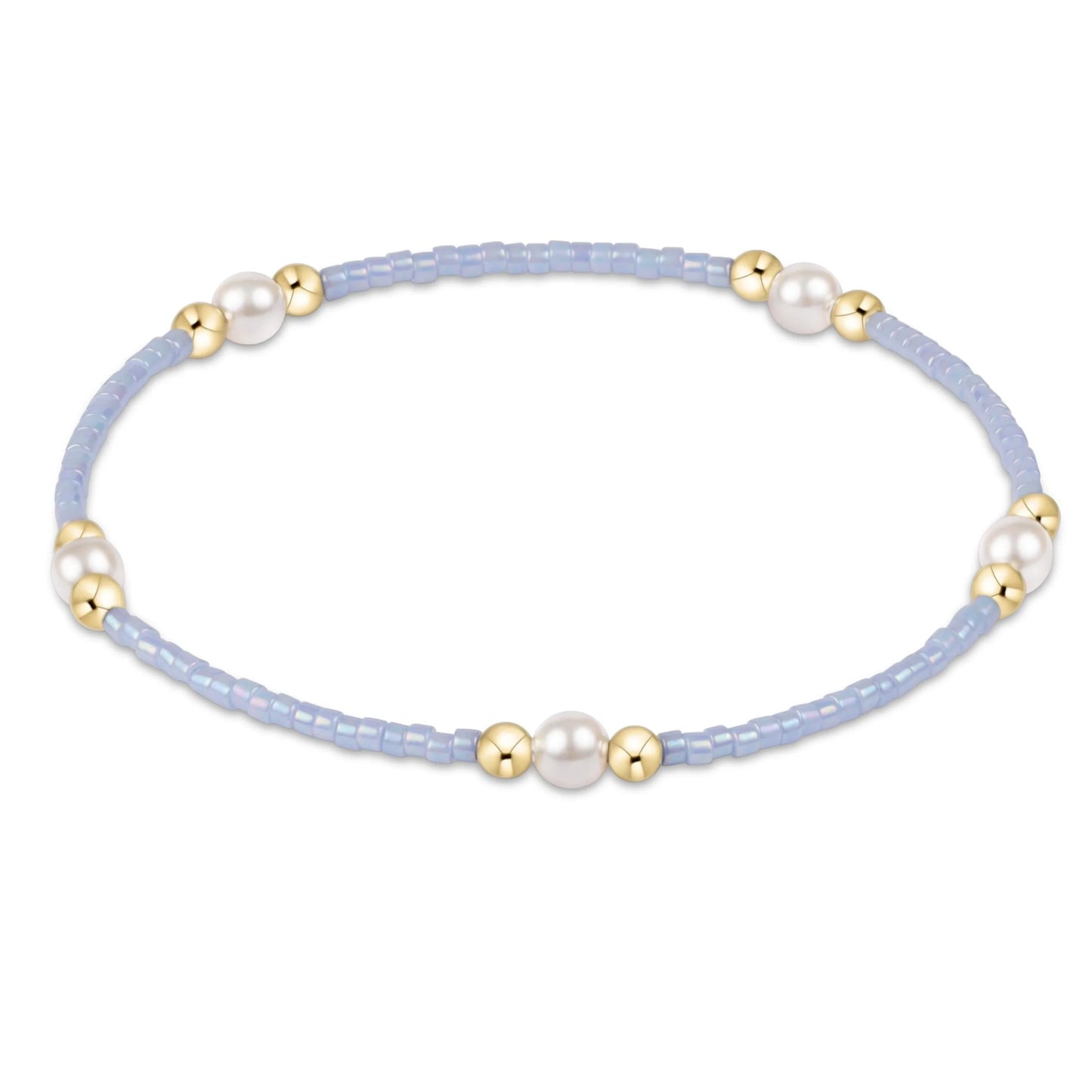 enewton hope purpose pearl bracelet - ocean mist against a white background
