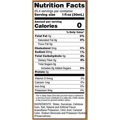 Nutrition facts and ingredient list. Please call 501-327-2182 for more information.