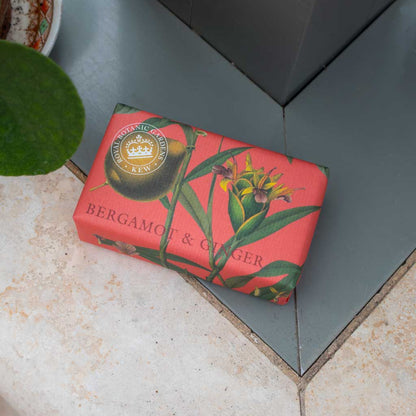 soap bar on a decorated surface