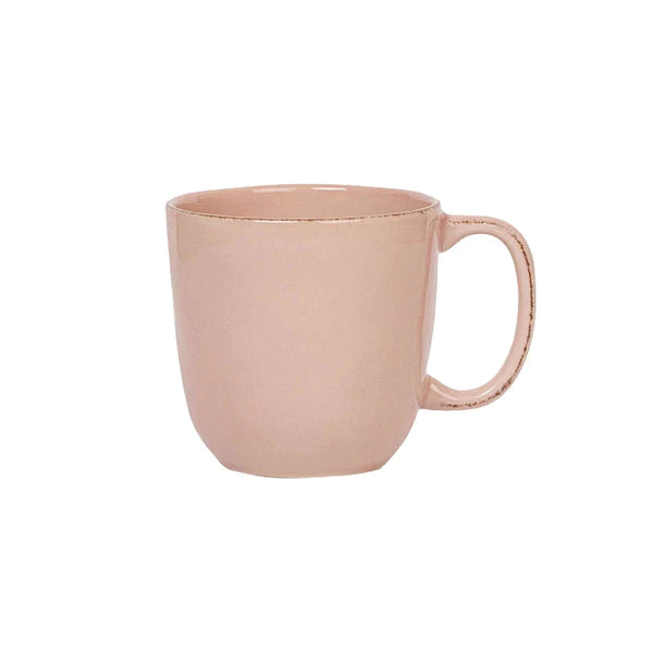 blush pink mug on a white background
