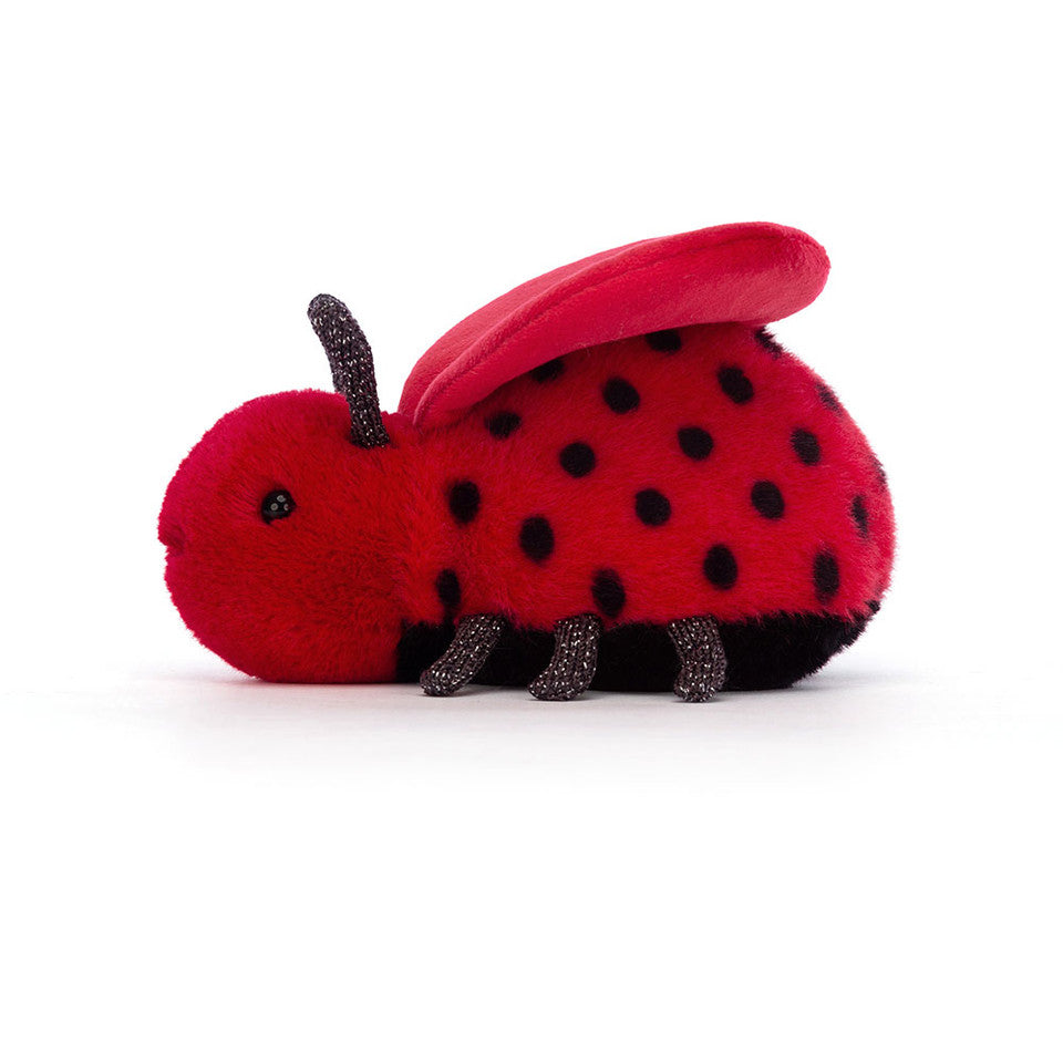 side view of LouLou Love Bug Plush Toy.