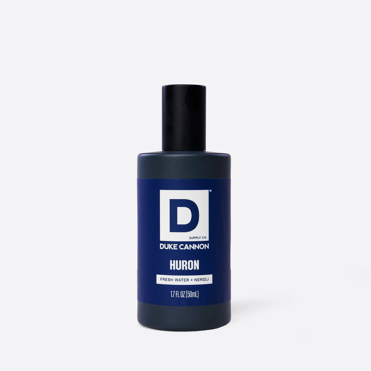 Bottle of Huron Proper Cologne on a white background