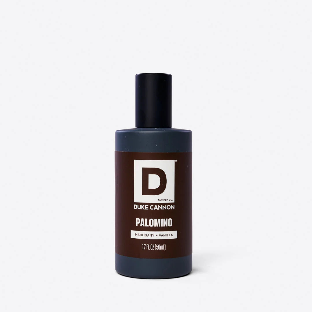 Palomino Proper Cologne bottle on a white background