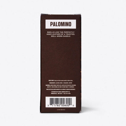 back view of the Palomino Proper Cologne box