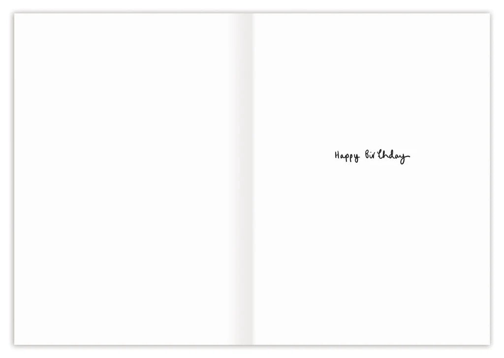 inside card with black text