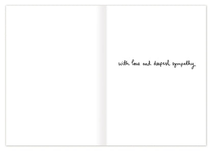 inside of card with black text