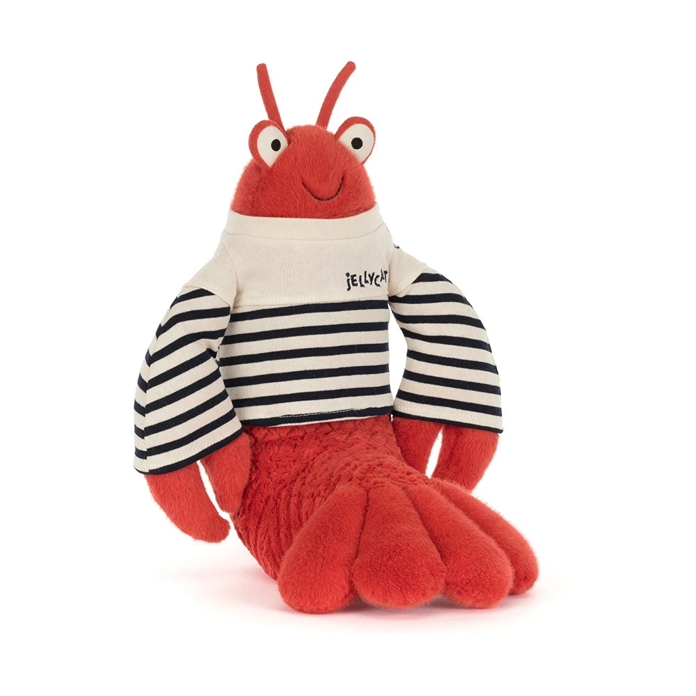 front view of Larry Lobster Sailor Outfit Plush Toy