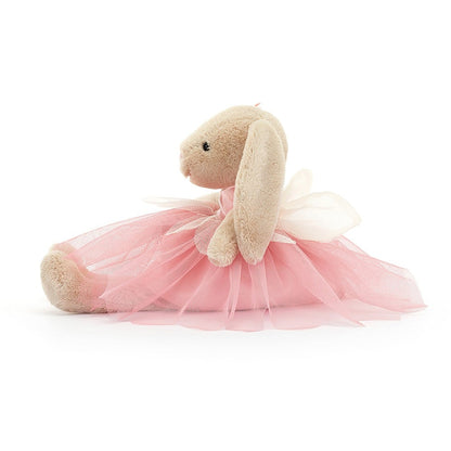 side view of Lottie Bunny Fairy Plush toy