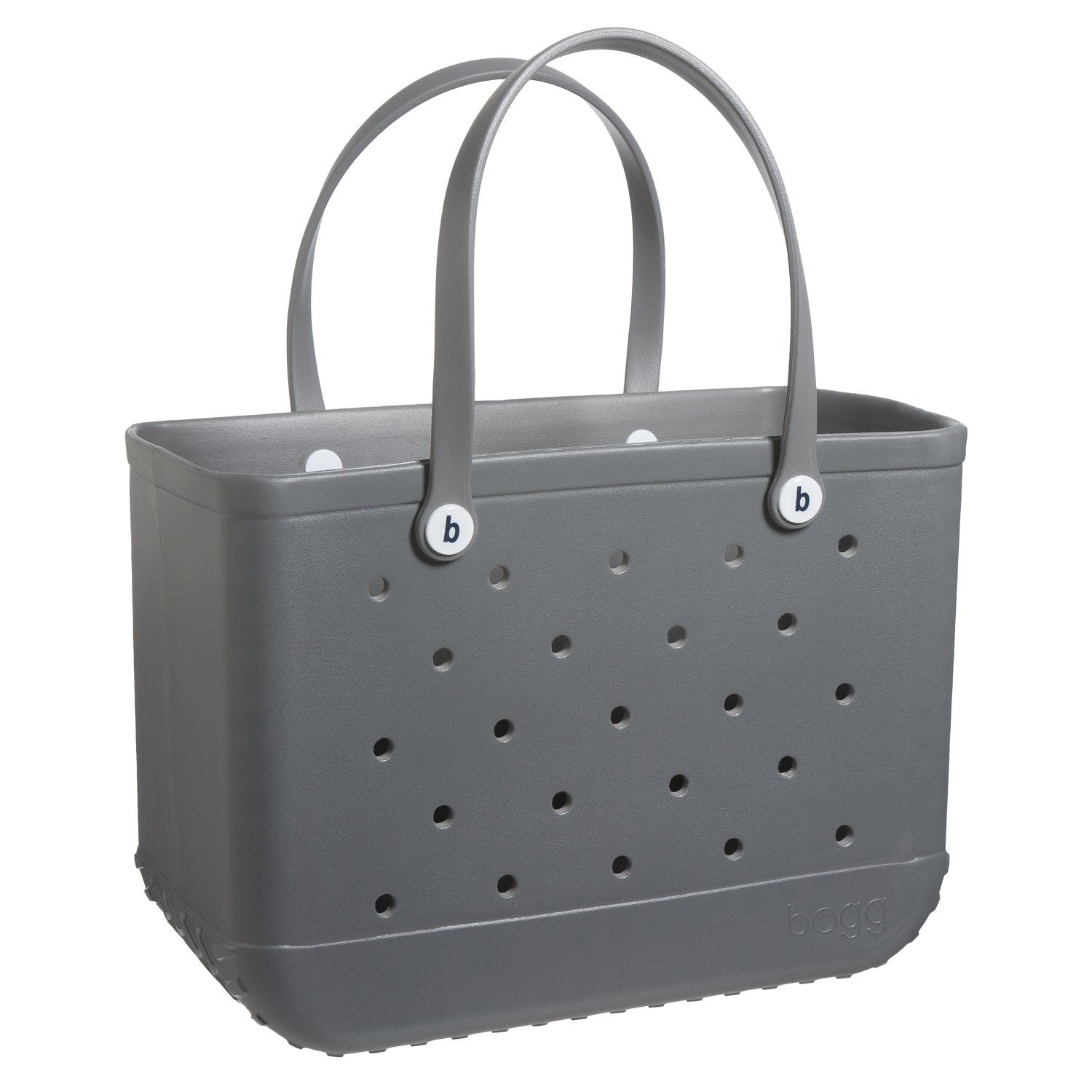 gray bogg bag on a white background