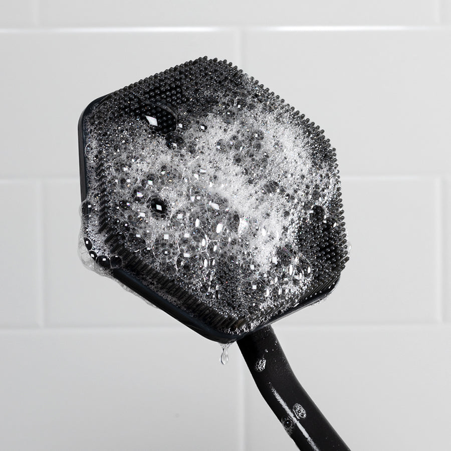 head of scrubber cover with bubbles.